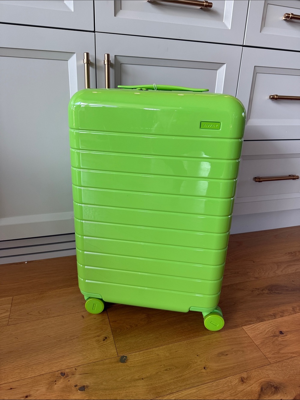 Away Neon Lime Green Hardshell Spinner Carry-On